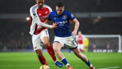 Ipswich Town vs Arsenal F.C. Lineups