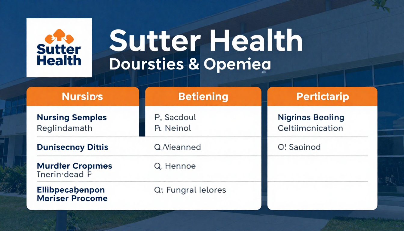 sutter health jobs